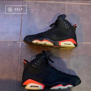 Jordan 6 Retro Infrared Black (2014) Size: US Mens 12